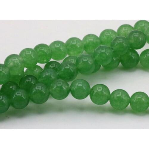 Green Aventurine chalcedony 8mm round shape loose beads 15" DIY stone women jewelry making ornaments