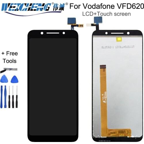 5.34"For Vodafone VFD620 VFD620 VFD-620 LCD Display+Touch Screen Assembly For Vodafone Smart N9 Lite LCD+free tools
