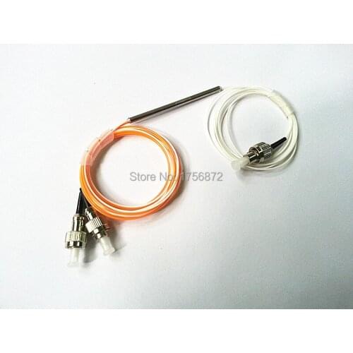 1X2 Multi-Mode Couplers 1x2 FBT Splitter Module 50:50 Multimode Fiber Optic Coupler FC Connector 1 meters