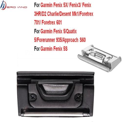2Pcs 26mm 22mm 20mm Watch Band Buckle Connector Adapter For Garmin Fenix 5/5X/5S/Fenix 3/3HR/D2 Charlie/ Quatix 5/Forerunner 935
