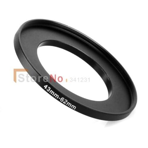 2pcs Black Step Up Filter Ring Lens Ring 43mm to 62mm 43mm -62mm 43-62mm With Tracking Number
