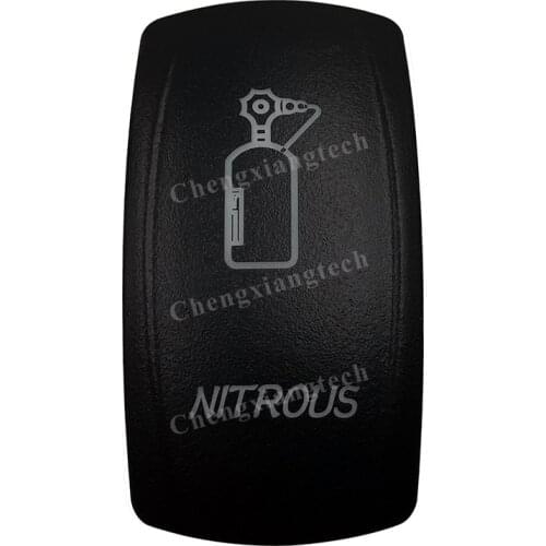 Car Boat Truck Backlit Swtich Cap- Laser Engraving -NITROUS-for Led Carling Arb Narva 4x4 RV Rocker Switch, Cover Only