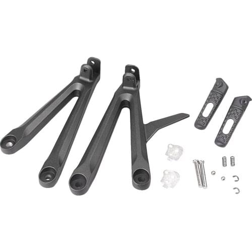 CBR 600RR Motorcycle Rear Passenger Footpegs Foot Pegs Footrest Brackets Set Left + Right For Honda CBR600RR 2005 2006 Aluminum