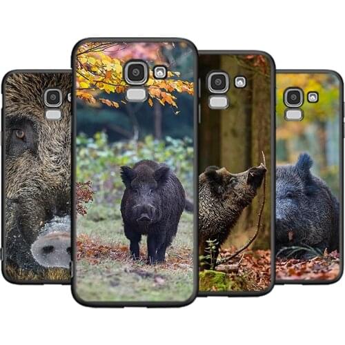 Wild Boar Pig Brown Cover For Samsung Galaxy J8 J7 Duo J6 J5 Prime J4 Plus J3 J2 Core 2018 2017 2016 Phone Case