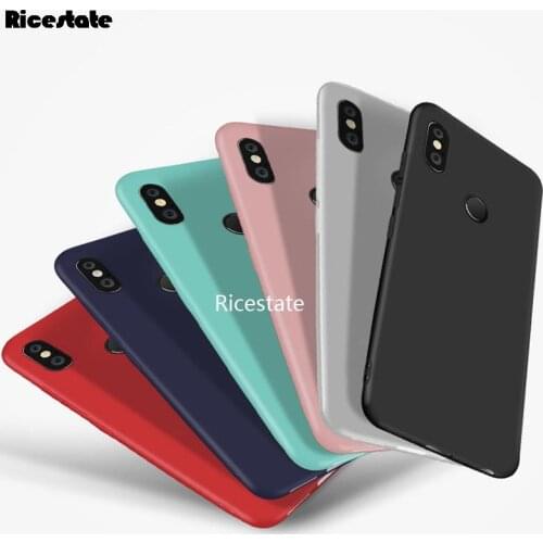 For Xiaomi Redmi Note 5 Pro Case 64GB Matte Candy Solid color Cover Silicone TPU soft case Redmi Note 5 Pro Global 5.99inch