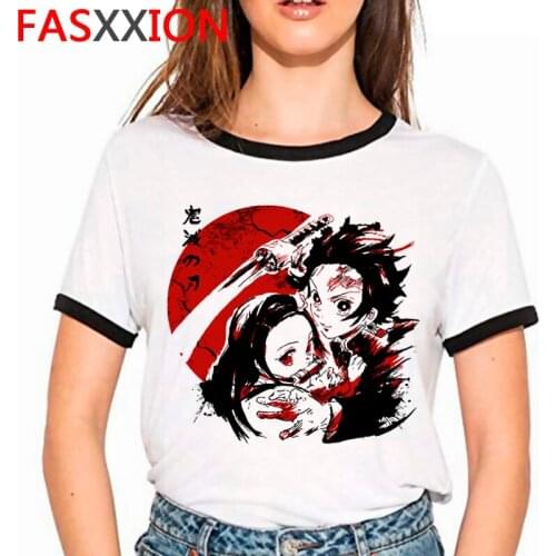 Cute Anime Demon Slayer T-shirt Men Unisex Kawaii Anime Graphic Tshirt Manga Kimetsu No Yaiba Kawaii T Shirt Graphic Tops Male
