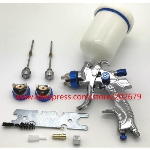 601 Spray Gun HVLP SPRAY GUN gravity feed stainless steel nozzle 1.4mm 1.7mm 2.0mm auto Car face Paint Spray Gun