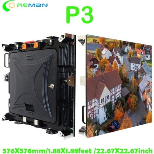 HD P3.91 P3 Indoor Stage Background LED Display Screen Video Wall , 576mmX576 6X4 20X10feet led panel cabinet