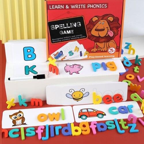 Montessori Toys Wooden Alphabet Letter Mathematics Kids Early Educational Toys Counting Wooden Sticker Number Cognition For kids