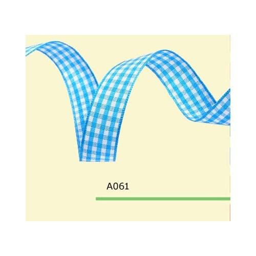 1-1/2" inch 38mm checked plaid gingham ribbon