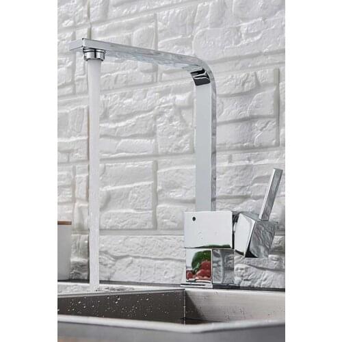 Mix Square Kitchen Sink L Pipe Kitchen Faucet Tap