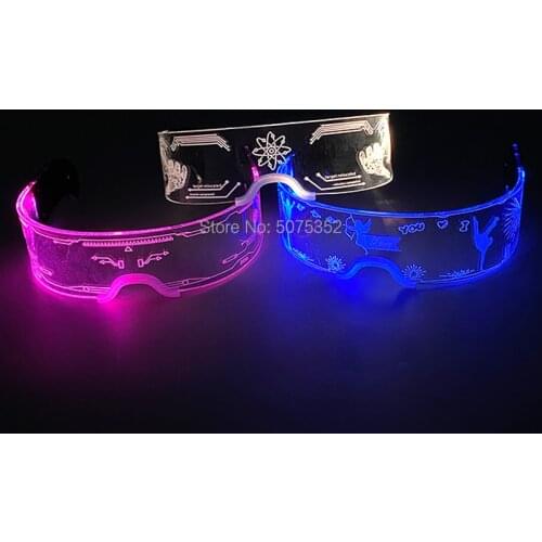 Hot Sales LED Glowing Glasses Luminous Party LED Glasses LED Light up Glasses Funny LED Party Glasses Christmas Gift