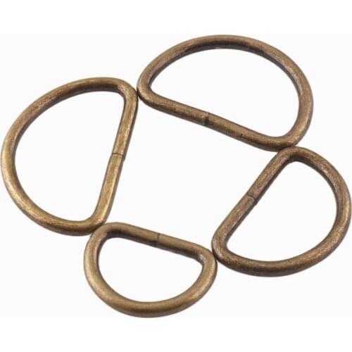 10Pcs Metal D Ring Welded D Buckles Belt Buckle Webbing Clasp Backpack Holder Handbag Handles Purse Clasp Making Hardware