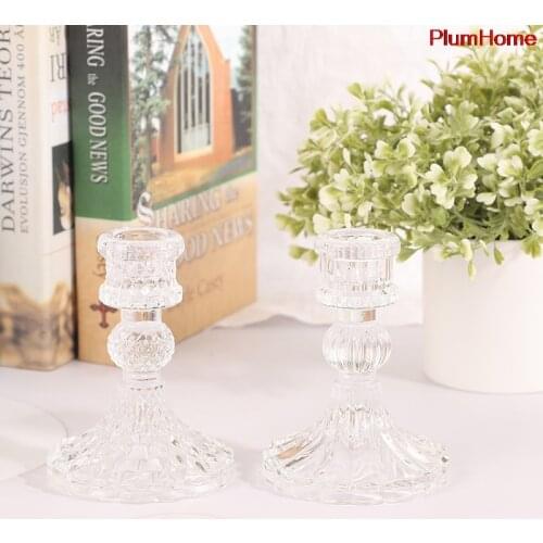 PlumHOME Decorative Glass Candlesticks China