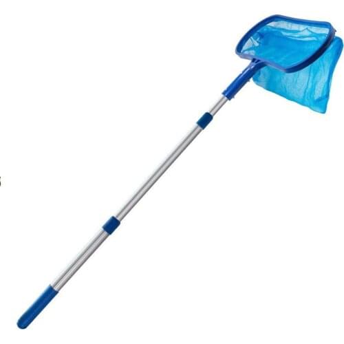 Durable Parts Aluminum Plastic Skimmer Net Leaf Rake Mesh Swimming Pool Telescopic Pole Carrying