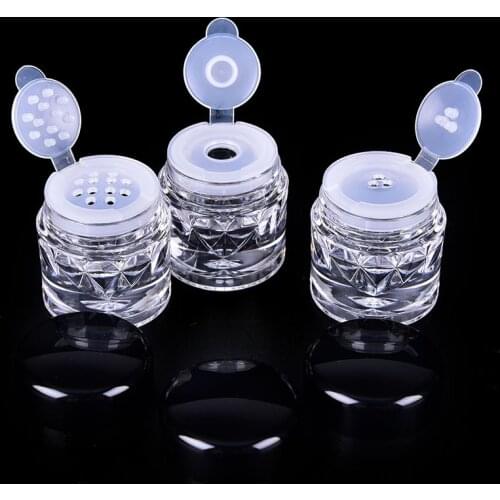 Clear Empry Cosmetic Sifter Loose Powder Jars 1PCS Container Screw Lid DIY Bottle For Makeup Tools 3 Styles