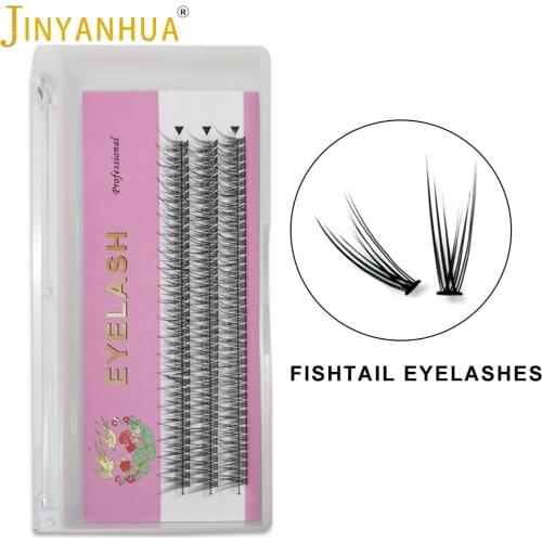 Fishtail Eyelashes Latest Fairy Self Grafting Eyelash Dovetail Fly Eyelash Individual Natural Thick Fish Tail Cluster Lashes