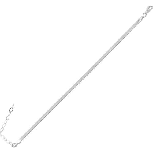 Silver 925 Sterling Scrunch Chain Bracelet