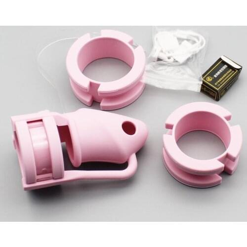 Manyjoy Silicone Male penis Ring Chastity Device Chastity Cage Lock Flirting Sex Toys cockring SM Cock ring