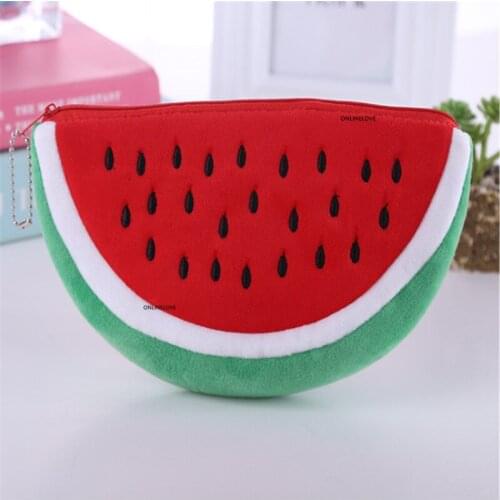 Fruit coin bag , Watermelon , Pineapple etc. - 10CM-20CM Plush Pocket Coin Purse , Coin Wallet Pouch Case BAG