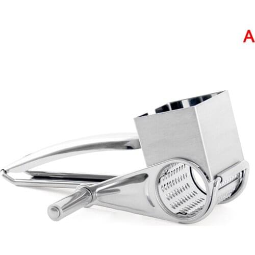 Stainless Steel Cheese Grater Hand Crank Rotary Blades Vegetable Grinder Kitchen JA55