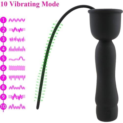 EXVOID Male Penis Insert Device Anal Prostate Massage Sex Toys For Men Penis Plug Vibrator Urethral Catheter Dilatator Sounds