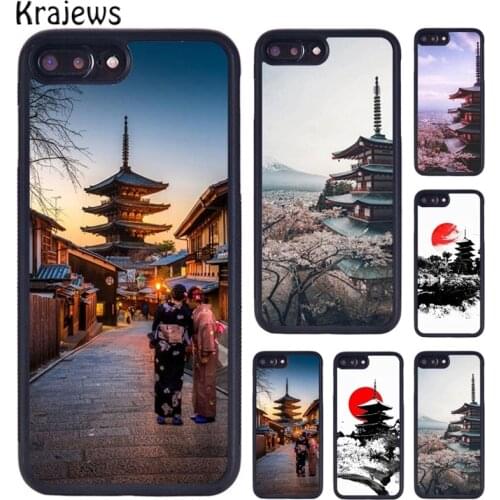 Krajews Japanese Temple Kyoto Coque Skin Phone Case For iPhone 5 6S 7 8 plus 11 12 Pro X XR XS Max Samsung Galaxy S7 S8 S9 S10