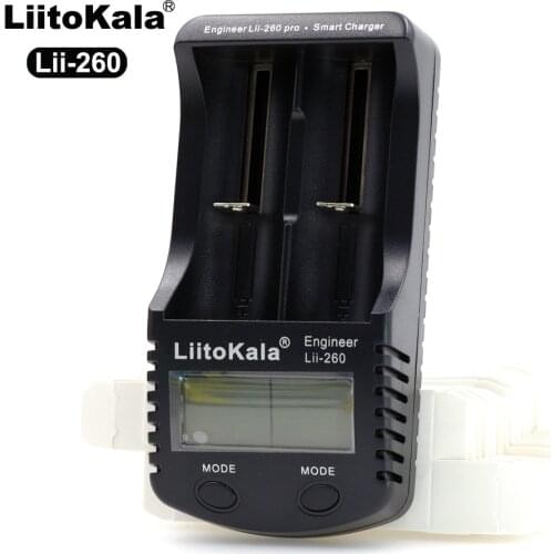 Liitokala lii-260 LCD 18650/16340 Battery Charger,Detection of lithium battery capacity/internal resistance/voltage