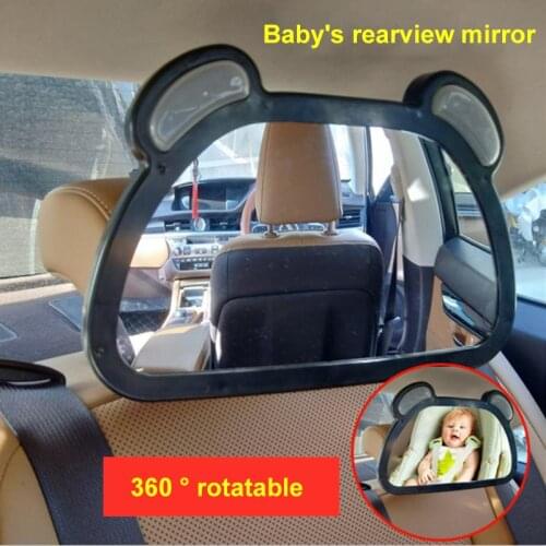 Mirror Baby Mirror Child Safety Seat Rearview Mirror Remote Control LED Car Rearview Mirror Baby Auxiliary Observation