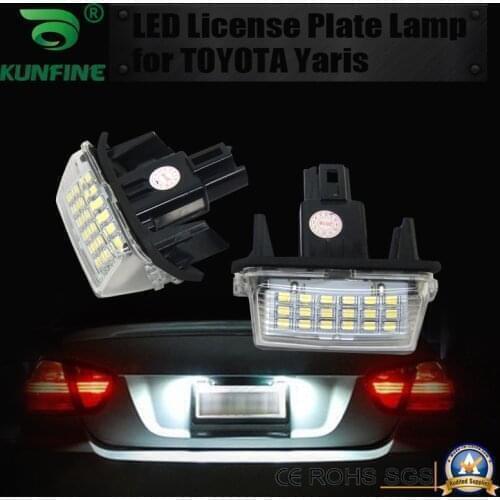 2pcs Car LED Number License Plate Light LED License Lamp For Toyota CAMRY PRIUS YARIS COROLLA VERSO RACTIS OEM No. 81270-0D120
