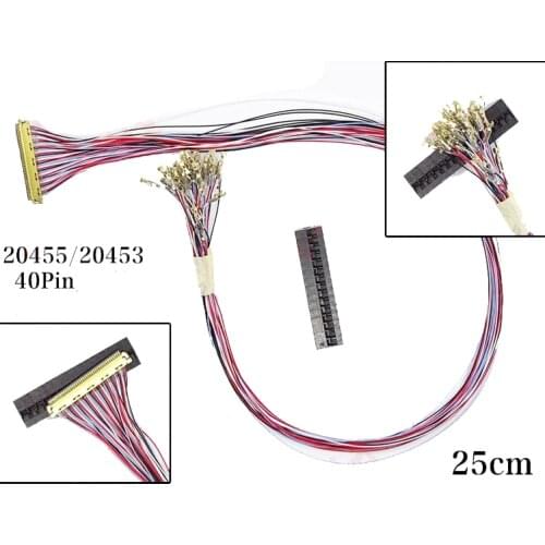 LVDS 40 PIN cable for LCD EDP Panel Test Tool Universal EDP Signal test LCD panel tester kit tools I-PEX 20453