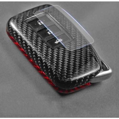 Dry Carbon Fiber Key Shell Key Cover Protect Bag for Lexus ES300h RX NX300 NX200t UX260h Key Case ES RS GS IS LX NX Series