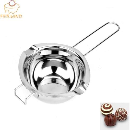 FEBWIND Chocolate Melting Pot Baking Heating Bowl Double Boiler Universal Insert Fondant Caramel Melt Bowl Butter Pot 057