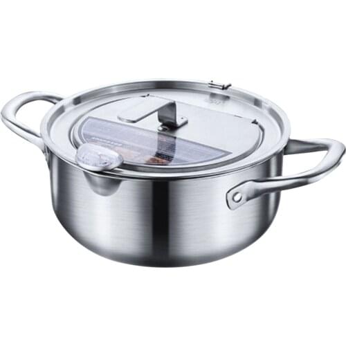 Hot!Japanese Deep Frying Pot With A Thermometer And A Lid 304 Stainless Steel Kitchen Tempura Fryer Pan 20/24 Cm Kitchen Tools
