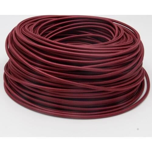 50m or 100meters 3 Core 0.75mm2 Fabric Cable Woven Cloth Covered Flexible Power Cord Vintage Light Cord Wire