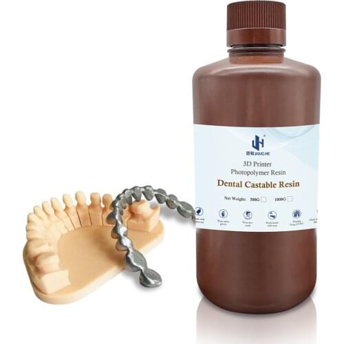 DLP LCD SLA 3D Printer Castable Resin for Dental Crown or Frame Casting Suitable on Phrozen, Elegoo, Hunter, Formlabs Etc