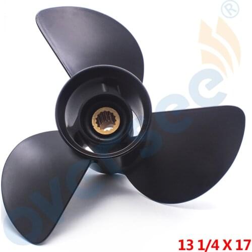 Boat Motor 58100-95511-019 Aluminum Propeller For 60-140HP Suzuki 13 1/4x17 Outboard Motor