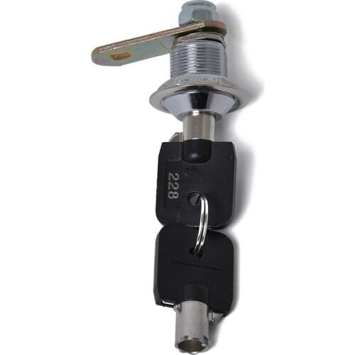 Tool Box Lock Zinc Alloy 5/8" Tubular Cam Lock 90 Degree Hook Cam Replacement Lock Electric Cabinet Lock
