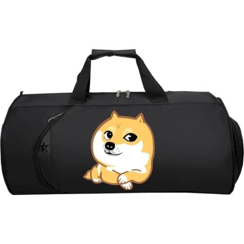 Cartoon anime Doge Travel Bag Men Women Hand duffel Travel luggage Package Multifunctional Large Capacity bags