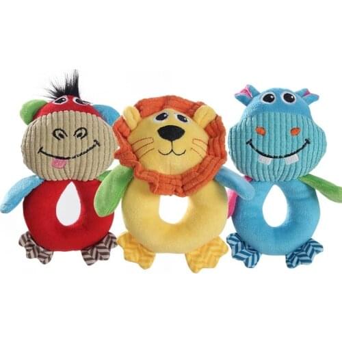 Cartoon Plush Dog Squeaky Toys Animal Shape Funny Puppy Chihuahua Interactive Chew Toy Small Medium Pets Supplies