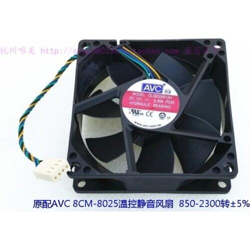 NEW AVC 8025 8CM 4PIN DL08025R12H PS26 12V 0.35A cooling fan