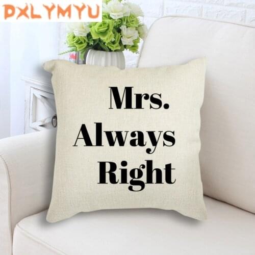 Polyester Linen Family Quote Cushion Text Pillow Decorative Cushion for Sofa Printed Throw Pillow Seat Chair Cushion 45x45cm