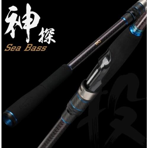 TSURINOYA Spinning Fishing Rod DETECTIVE 2.4m/2.7m/3.0m/3.3m M Inshore Fishing Seabass FUJI Guide Rings Reel Seat Long Casting