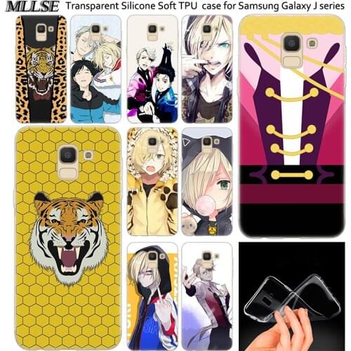 Hot Anime YURI on ICE Silicone Case For Samsung Galaxy J2Pro J4 J6 J8 2018 J3 J5 J7 2016 2017EU Prime CORE Plus Fashion Cover