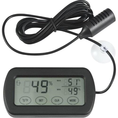 Large Touch Screen Thermometer Hygrometer Indoor Outdoor Car Temperature Humidity Meter Incubator Aquarium Detector
