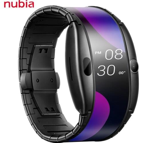 Nubia Alpha Smart Phone Watch 4.01" Foldable Flexible Screen Snapdragon 8909W Bluetooth calling