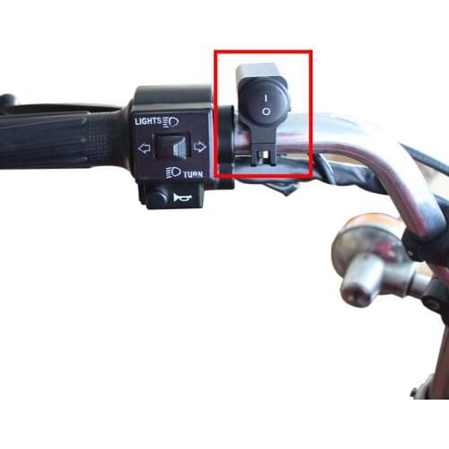 Universal ON/OFF Button Connector Push Motorcycle Switches Handlebar Mount Switch Headlight Power Motorbike Accessories