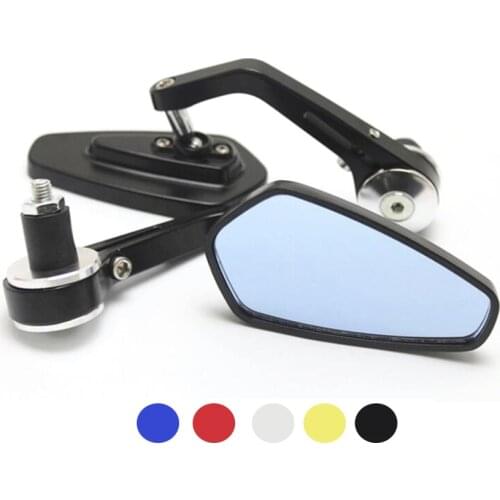 22mm Motorcycle Handlebar End Rearview Mirror Aluminum Universal Side Mirror For Benelli TRK 502X 502C TNT 125 BN 125 Ducati 749