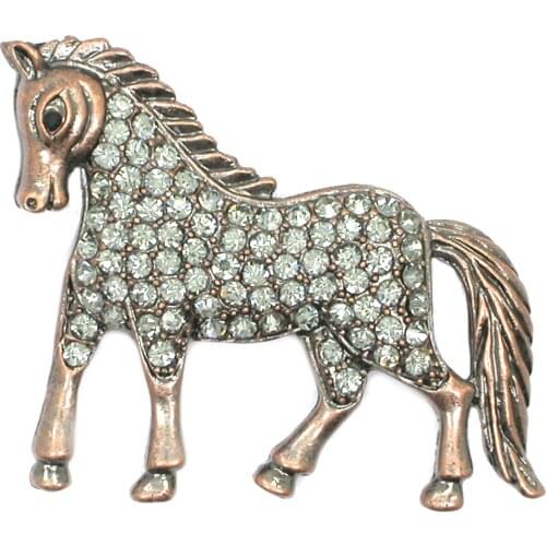 Horse Brooches Rhinestone Fashion Webbing party prom pin Women Jewelry Brooch Pins Suits Dress Hat gift