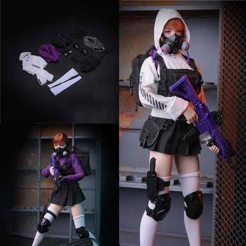 1/6 Scale Female Figure Accessory Trendy Series Dark Zone Special Agent Clothes Model for 12 inches Action Figure